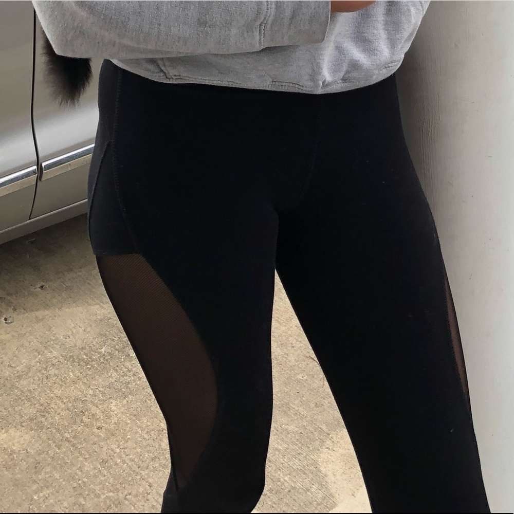 Black leggings with cutout sides